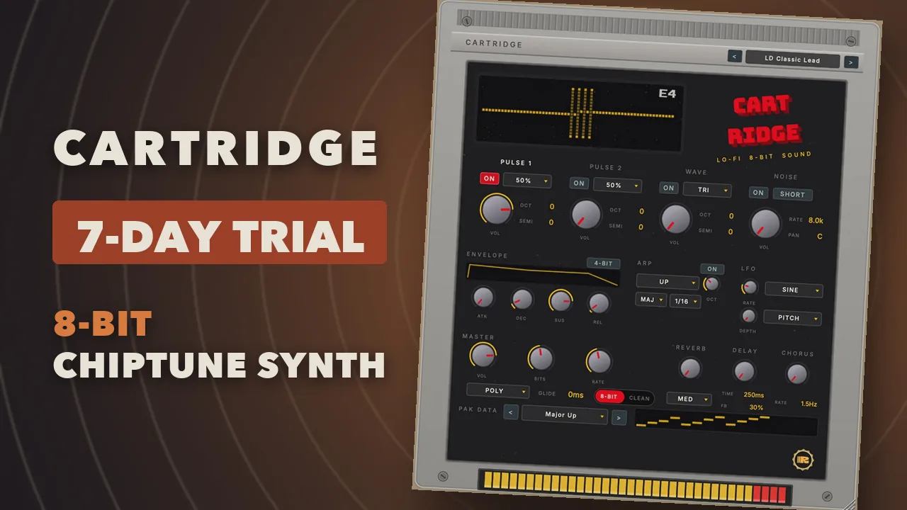 The Cartridge interface, an 8-bit chip synth built into an NES game pak