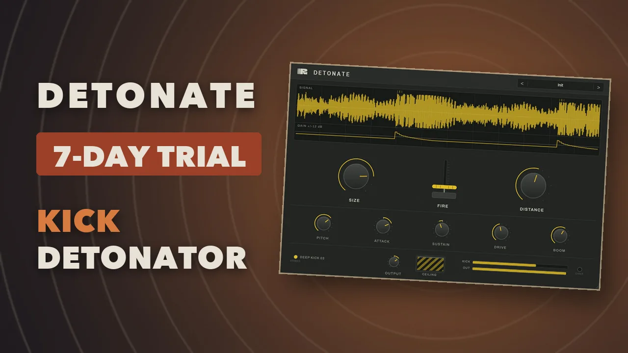The Detonate kick detonator interface, a kick in the chamber with its blast waveform